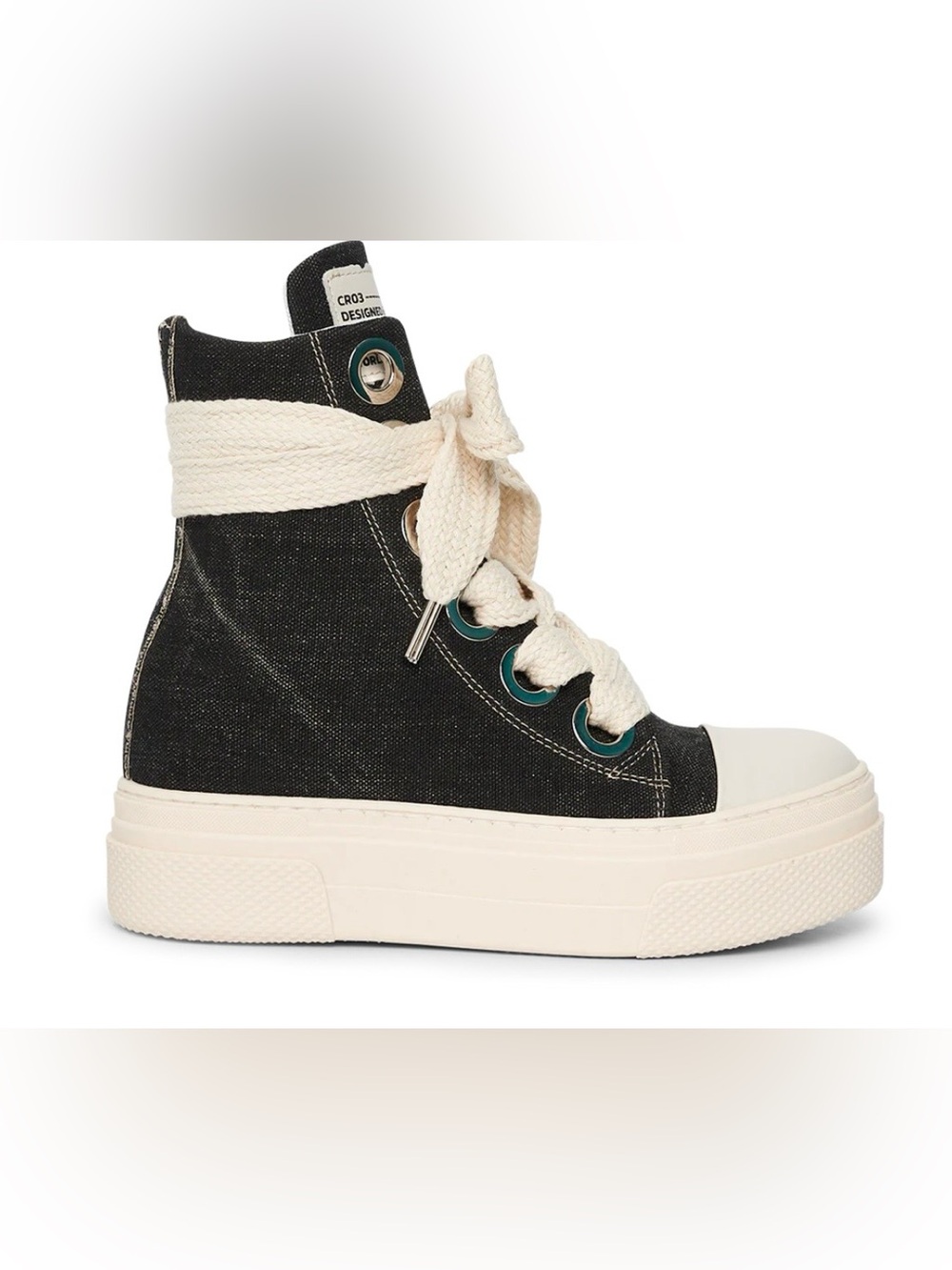 Cristian Zerotre CALIPSO 300 Destroyed Black Sneakers - Picture 2 of 13